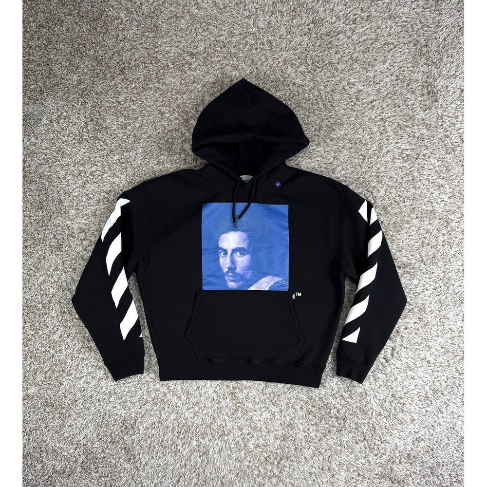 Off-White Diagonal Bernini Over Hoodie Men's Size Large